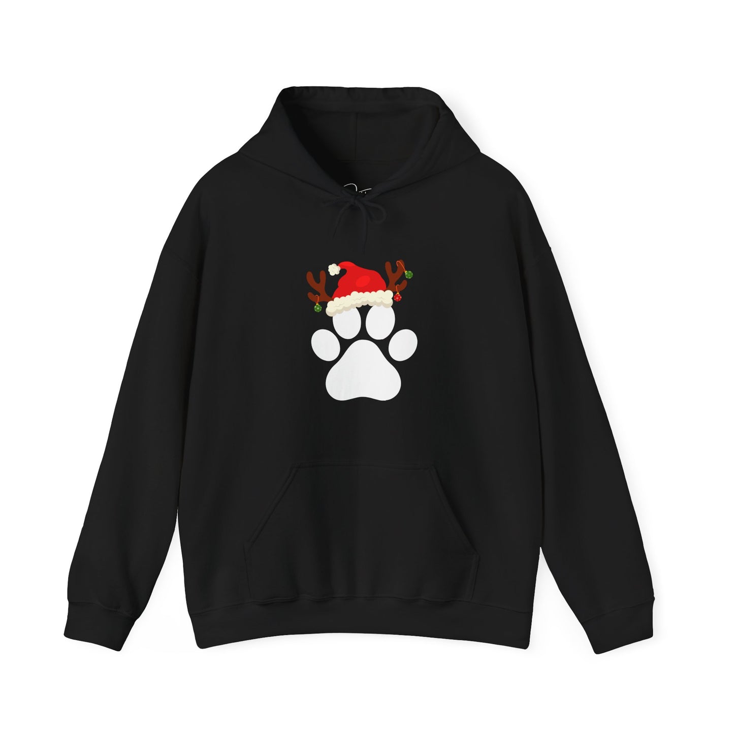 Christmas Paw Print Hoodie