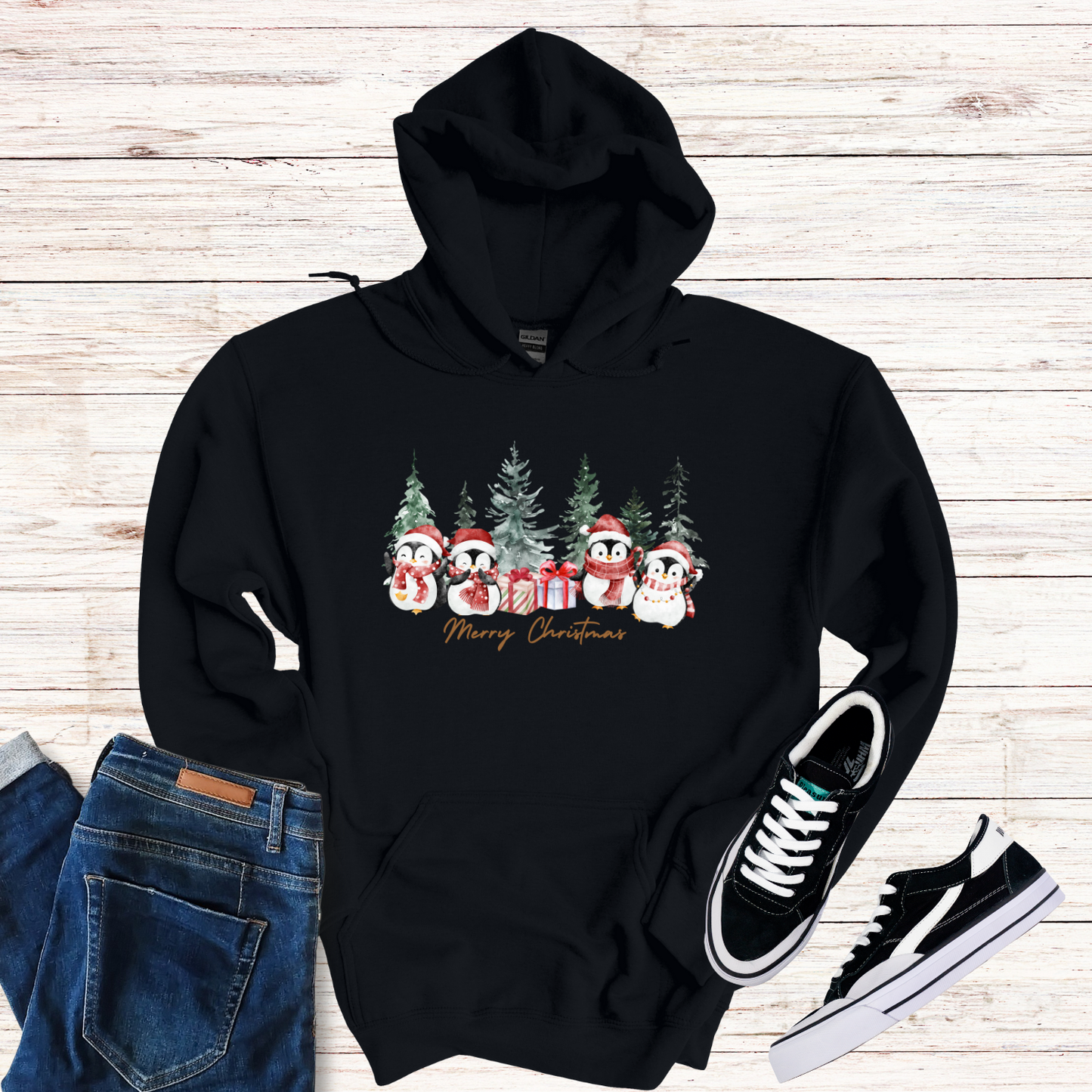 Christmas Penguin Hoodie
