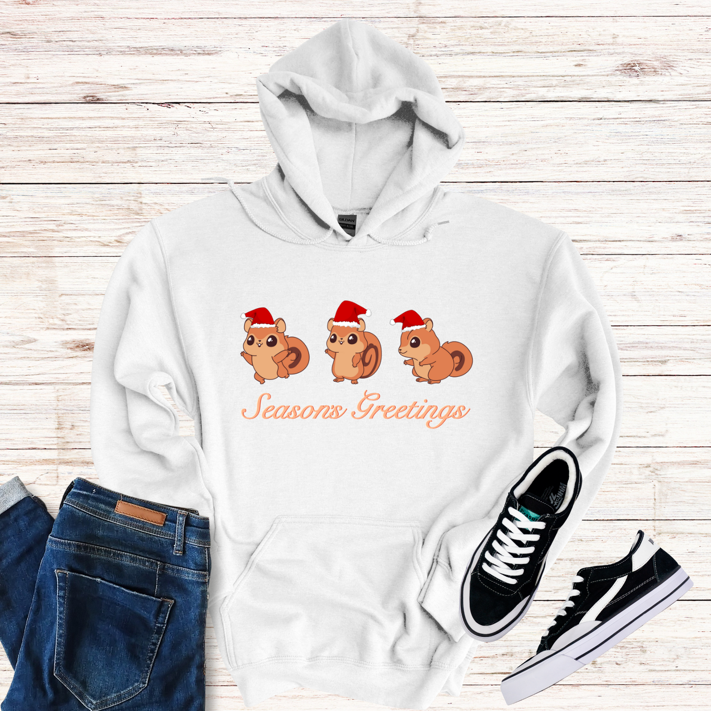 Christmas Chipmunks Hoodie