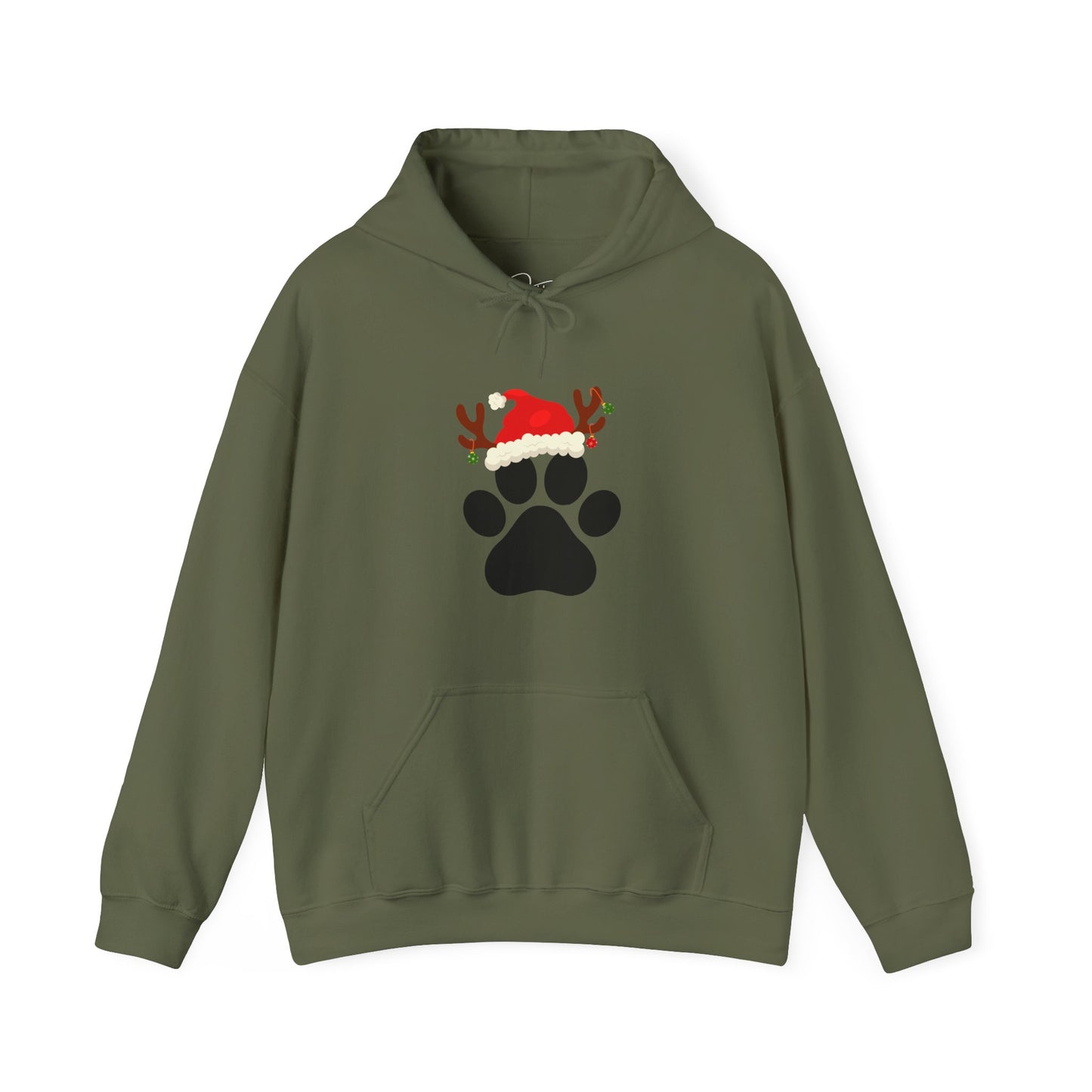 Christmas Paw Print Hoodie