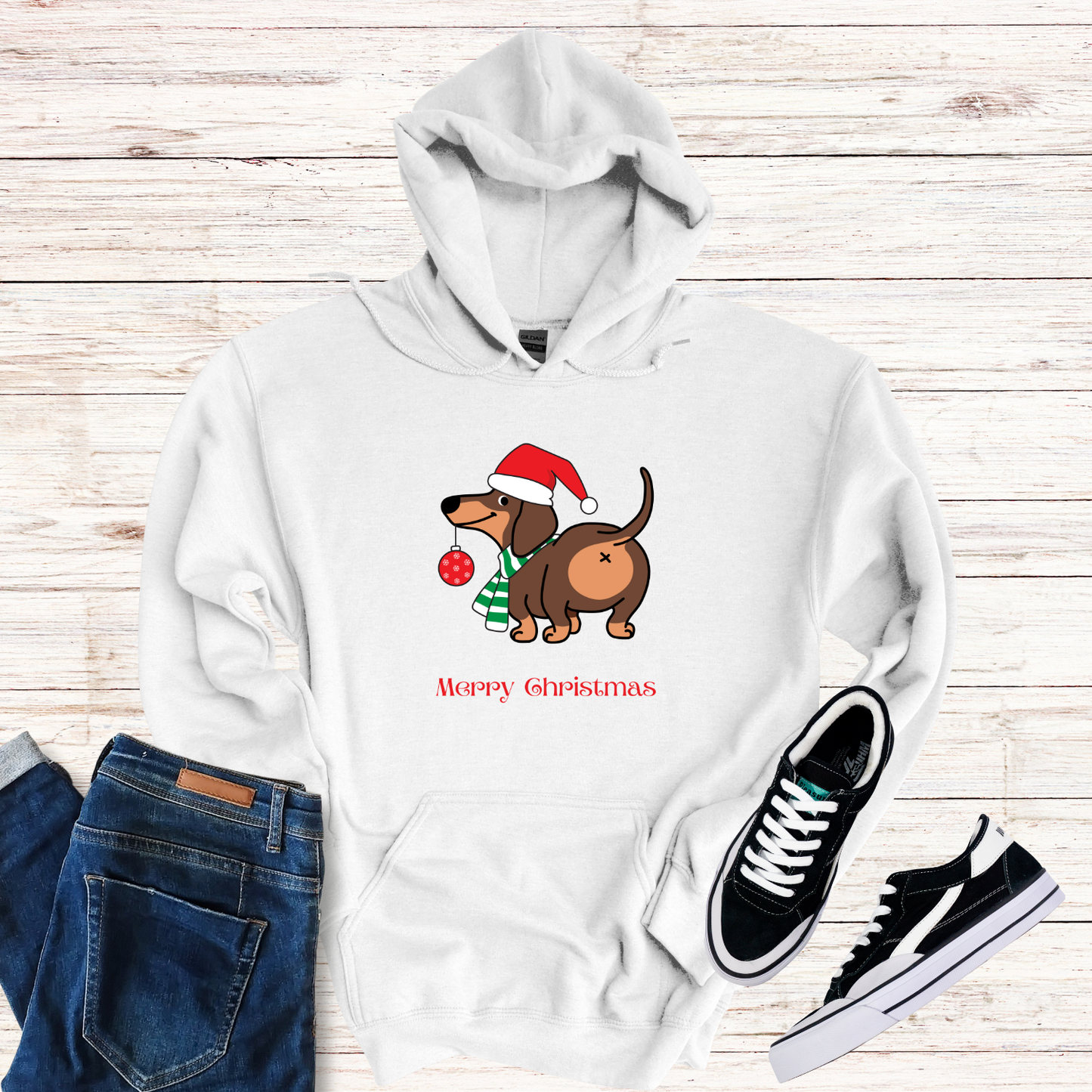 Funny Christmas Dog Hoodie