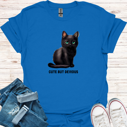 Cute But Devious Black Cat T-Shirt