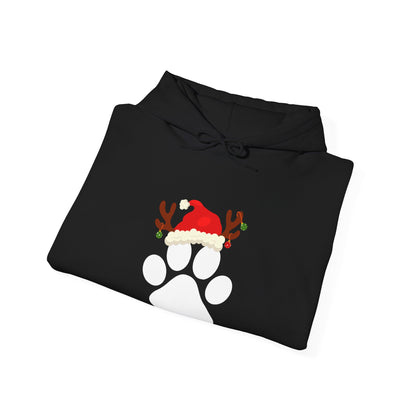 Christmas Paw Print Hoodie