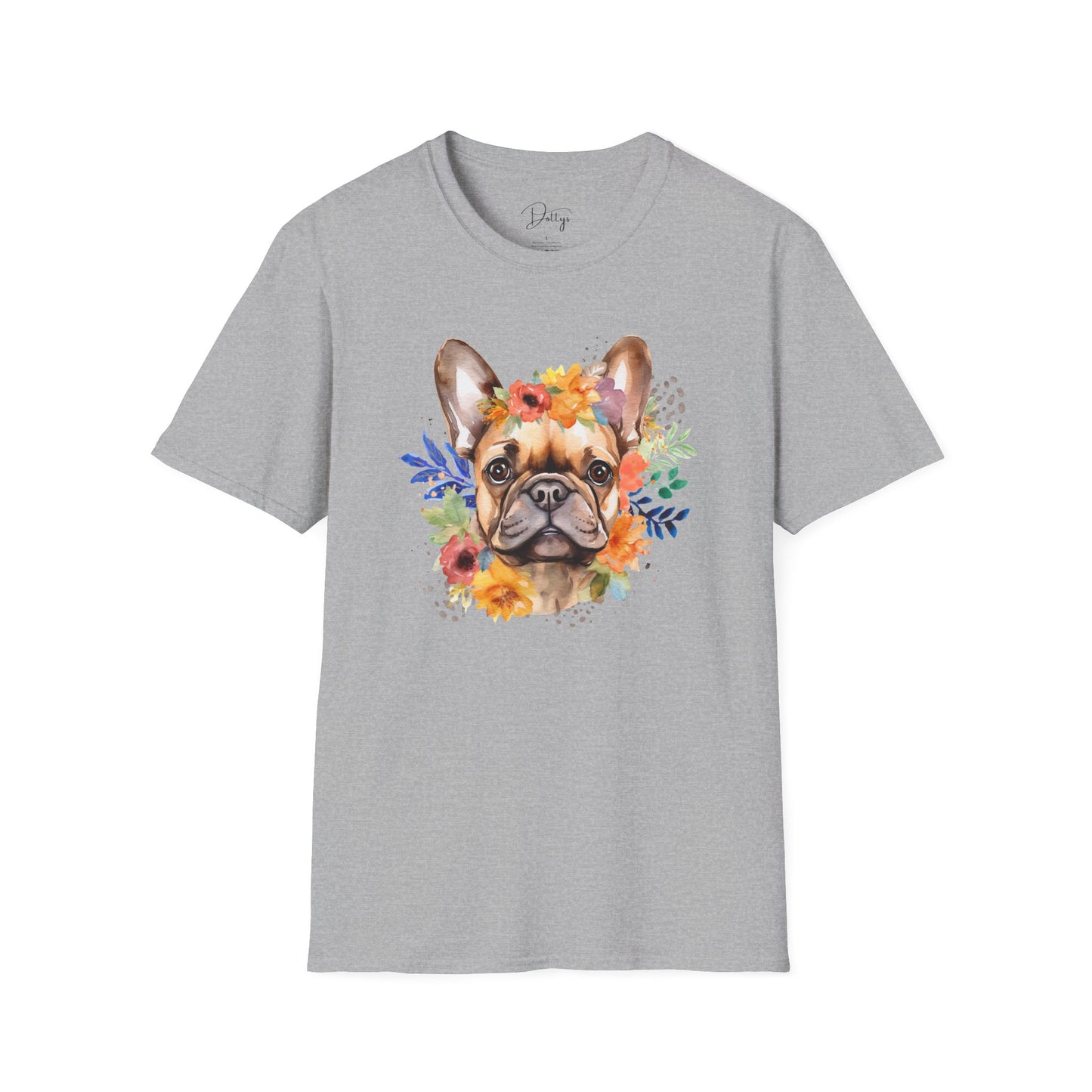 Flowery Frenchie T-Shirt