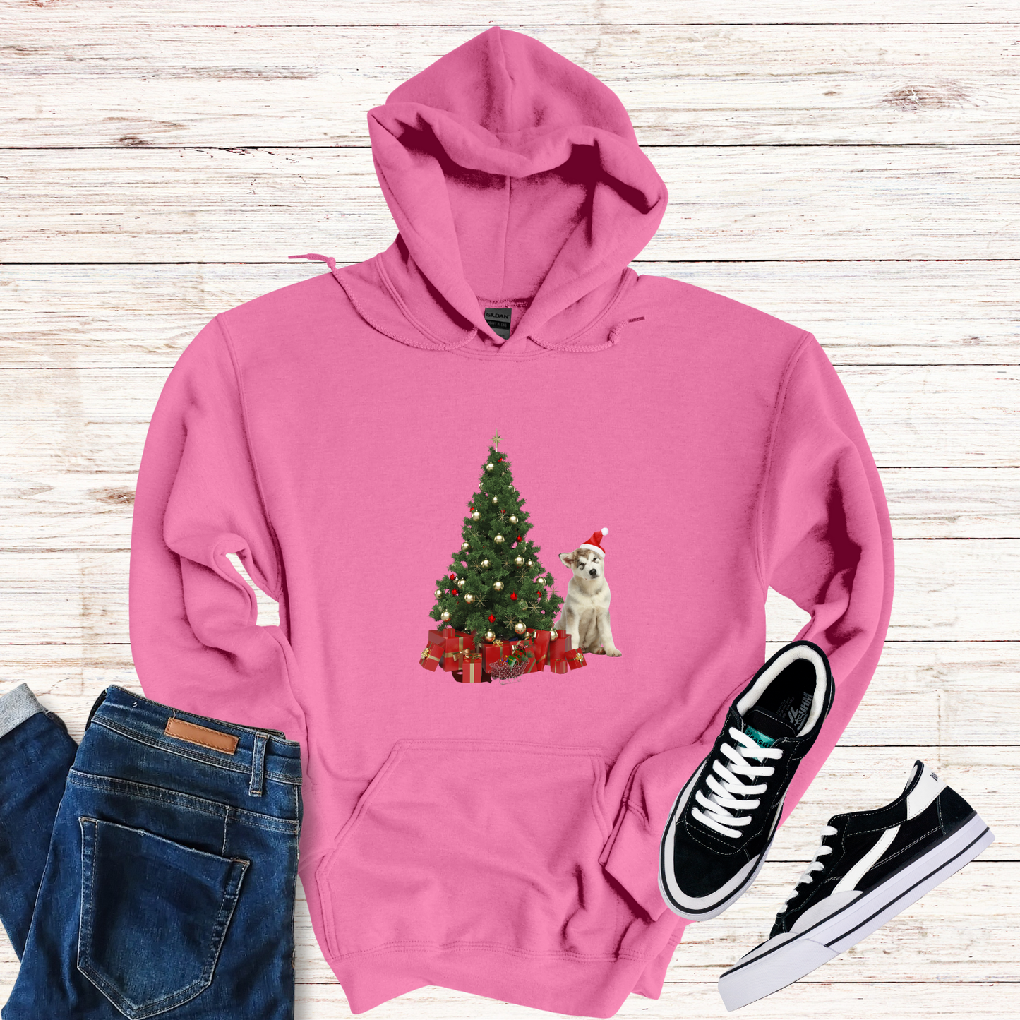 Cute Dog Christmas Hoodie