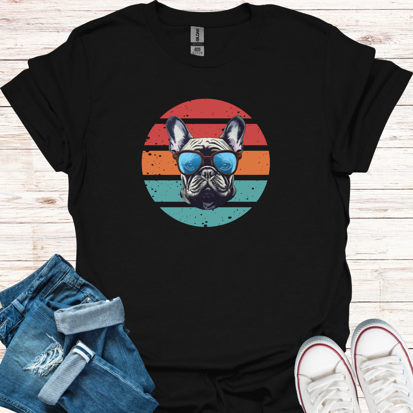 Retro Frenchie T-Shirt