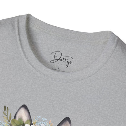 Flowery Malamute T-Shirt