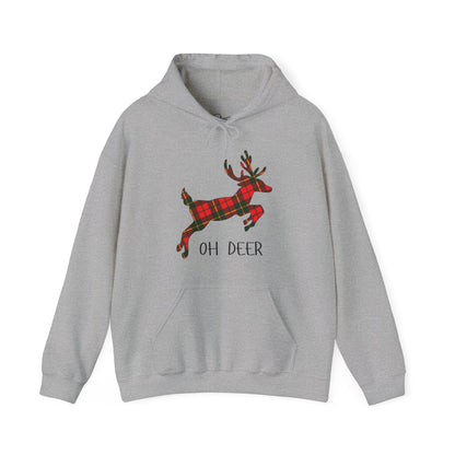 Tartan Oh Deer Christmas Hoodie