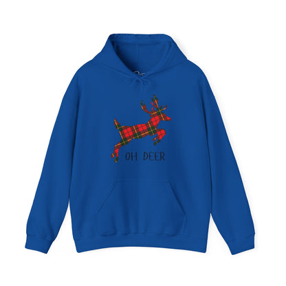 Tartan Oh Deer Christmas Hoodie