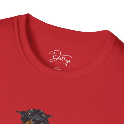 Dobermann Naught List Christmas T-Shirt