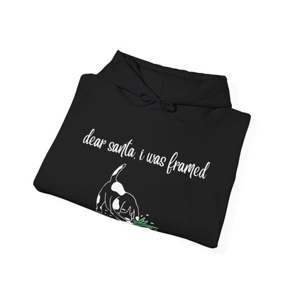 Dear Santa I Was Framed Hoodie