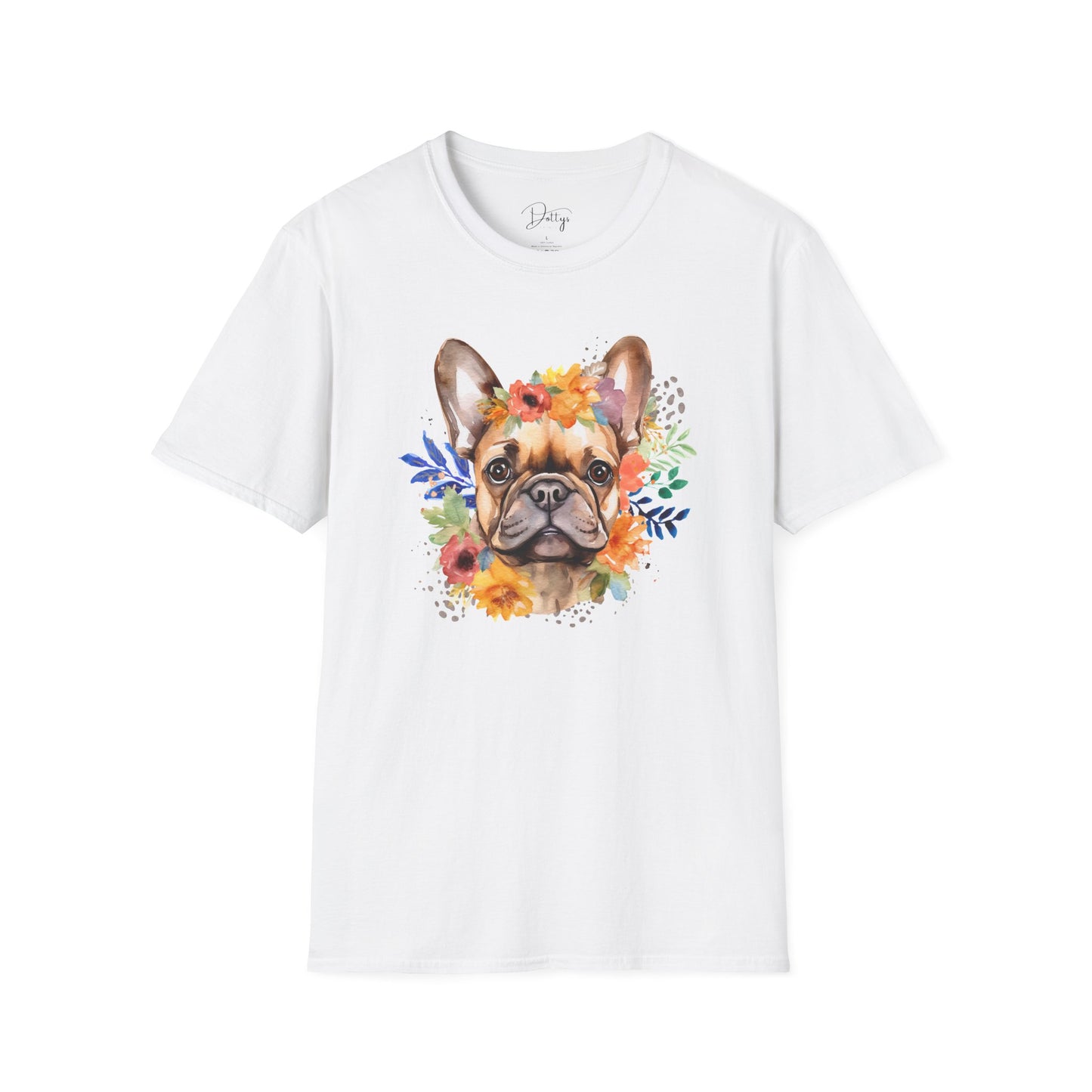 Flowery Frenchie T-Shirt