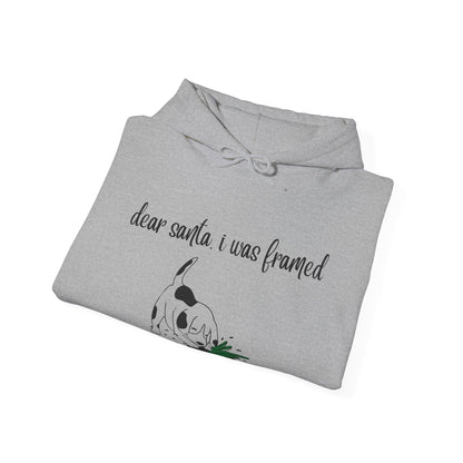 Dear Santa I Was Framed Hoodie