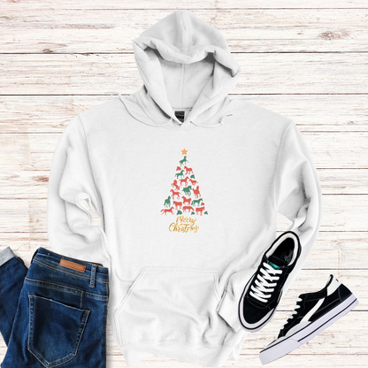 Horse Christmas Tree Hoodie