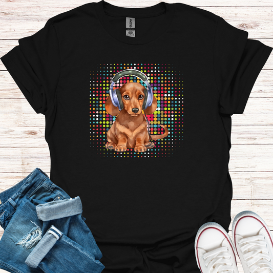 Cute Dj Dog T-Shirt