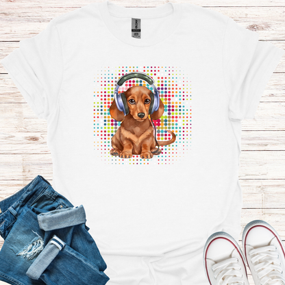 Cute Dj Dog T-Shirt