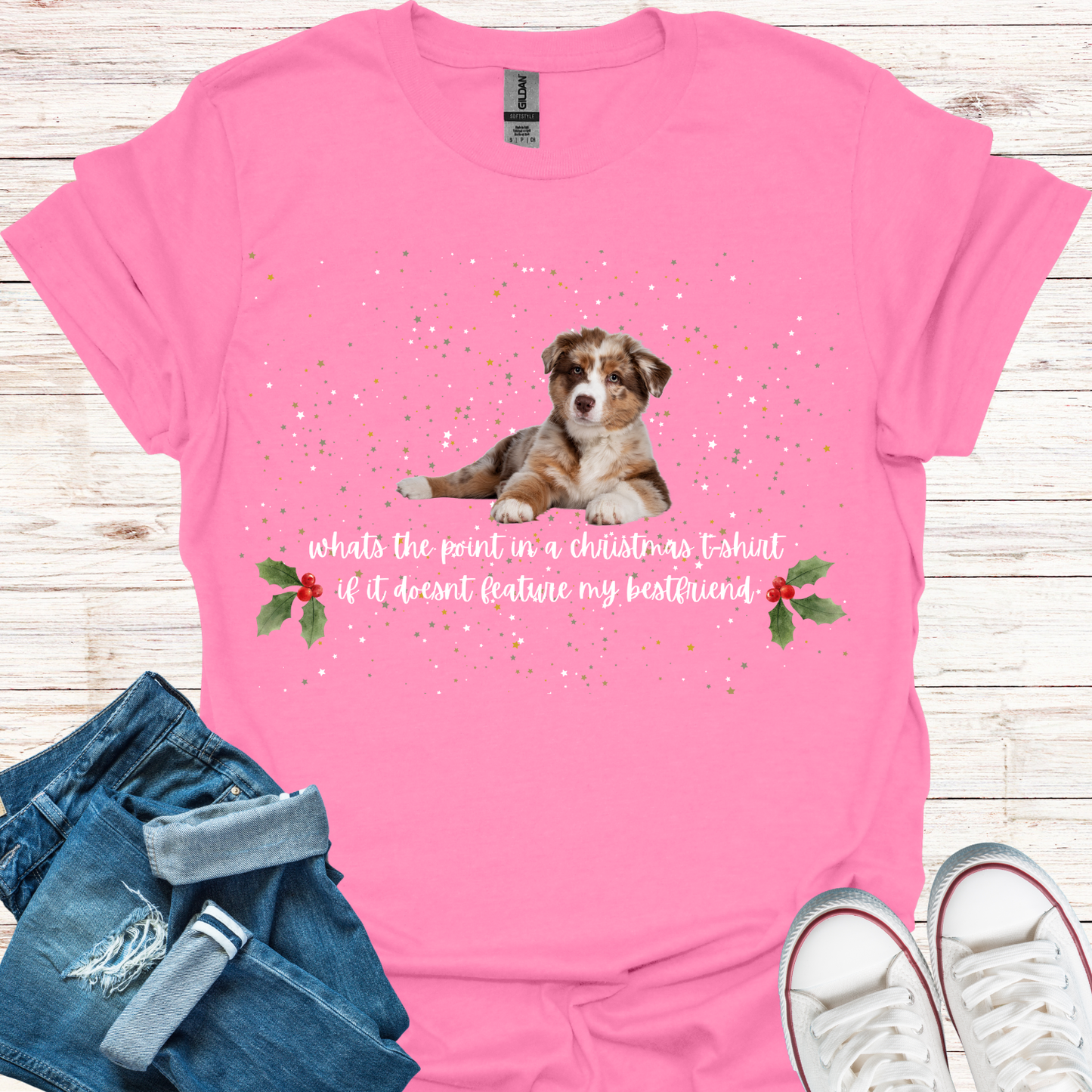 Staffy - Bestfriend Christmas T-Shirt