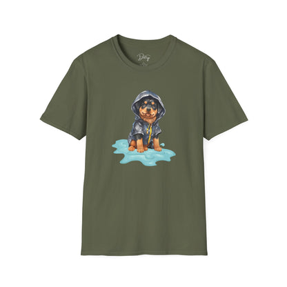 Rottweiler In A Raincoat T-Shirt