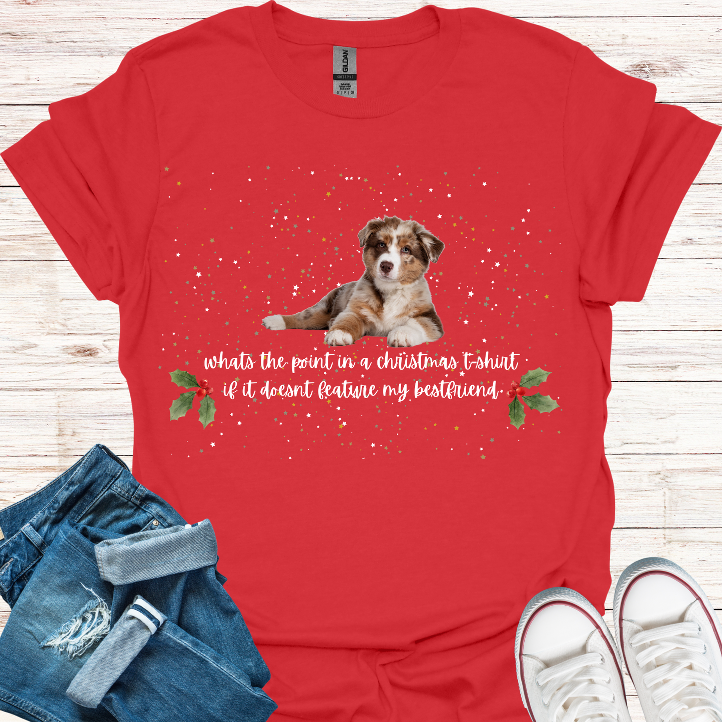 Staffy - Bestfriend Christmas T-Shirt