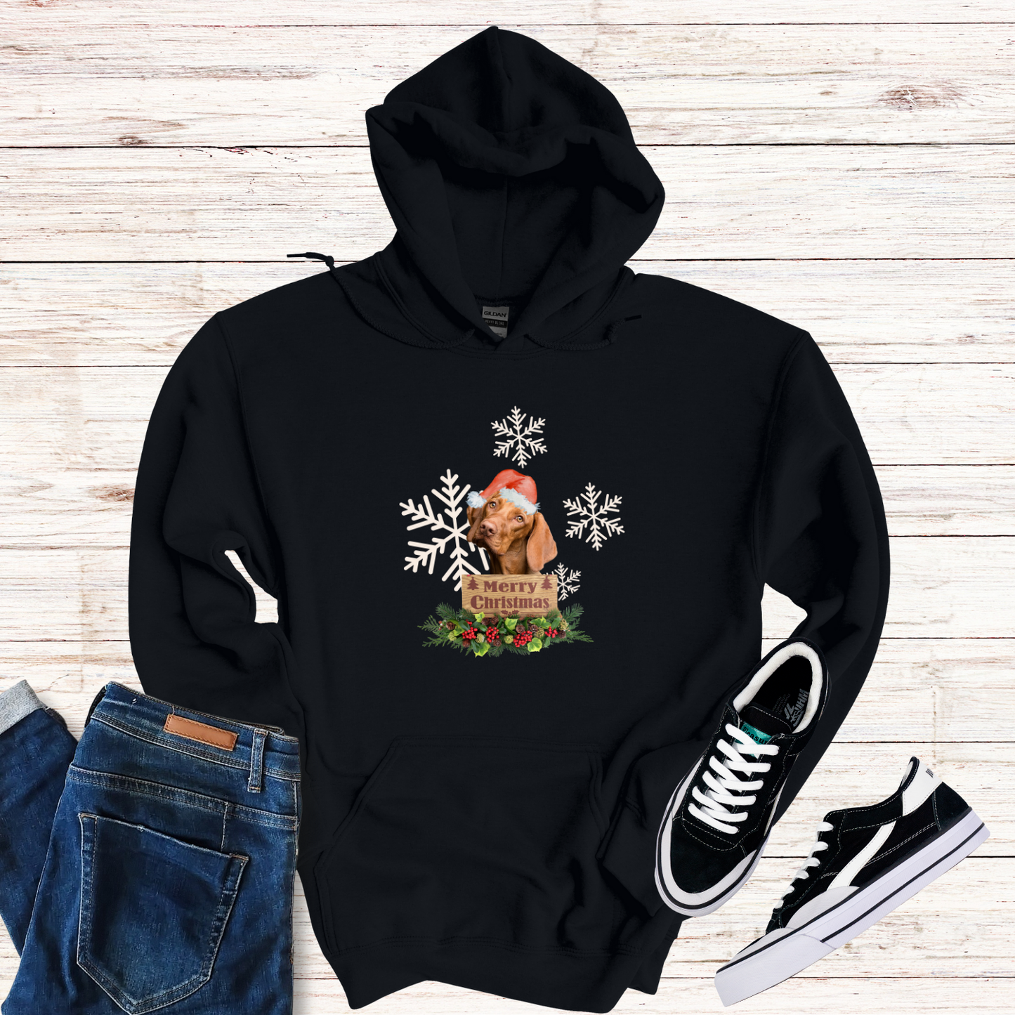 Merry Christmas Dog Hoodie