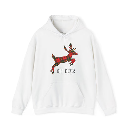 Tartan Oh Deer Christmas Hoodie