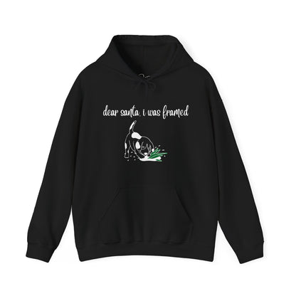 Dear Santa I Was Framed Hoodie