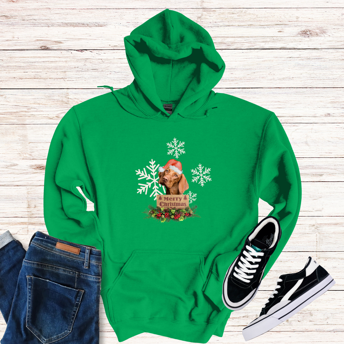 Merry Christmas Dog Hoodie