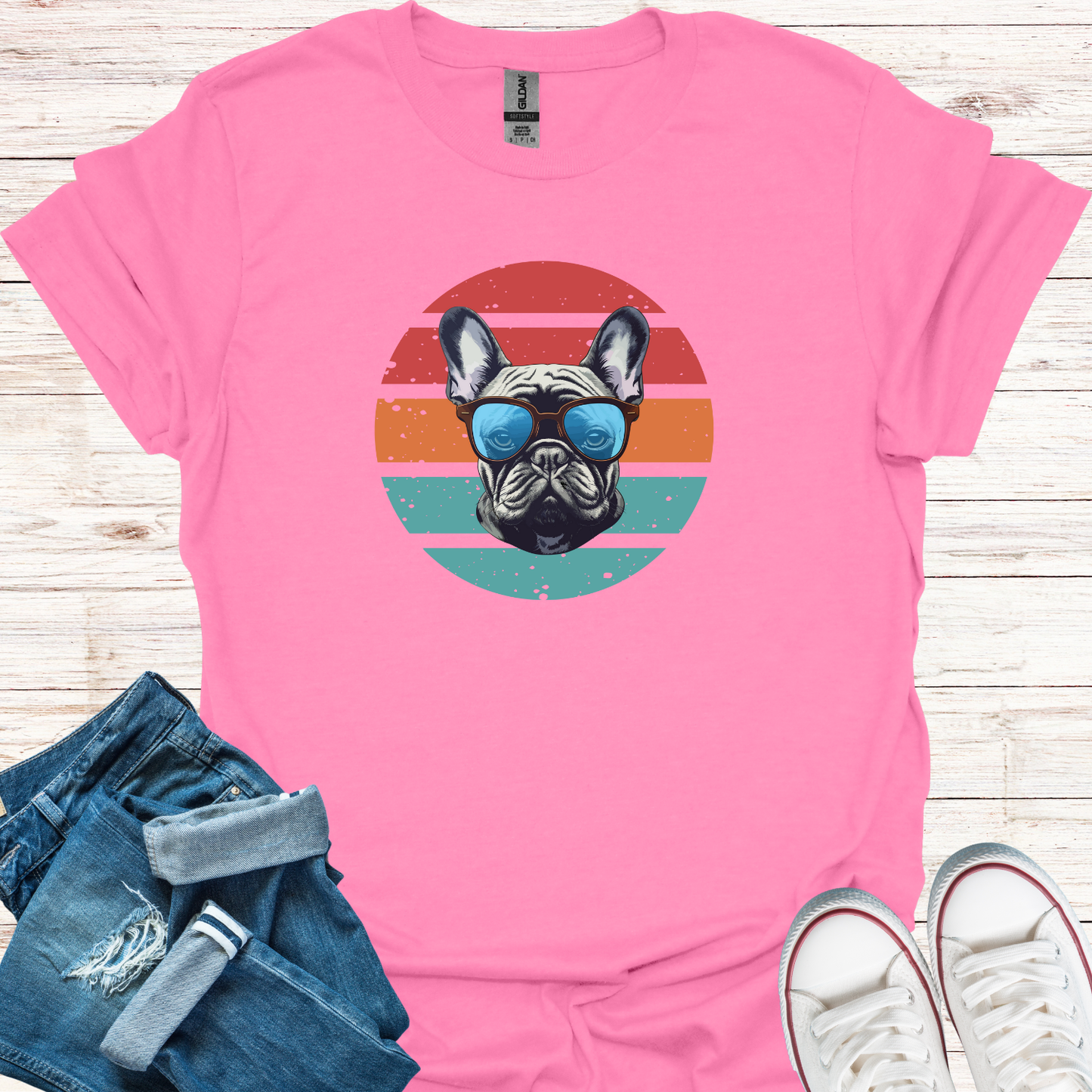 Retro Frenchie T-Shirt