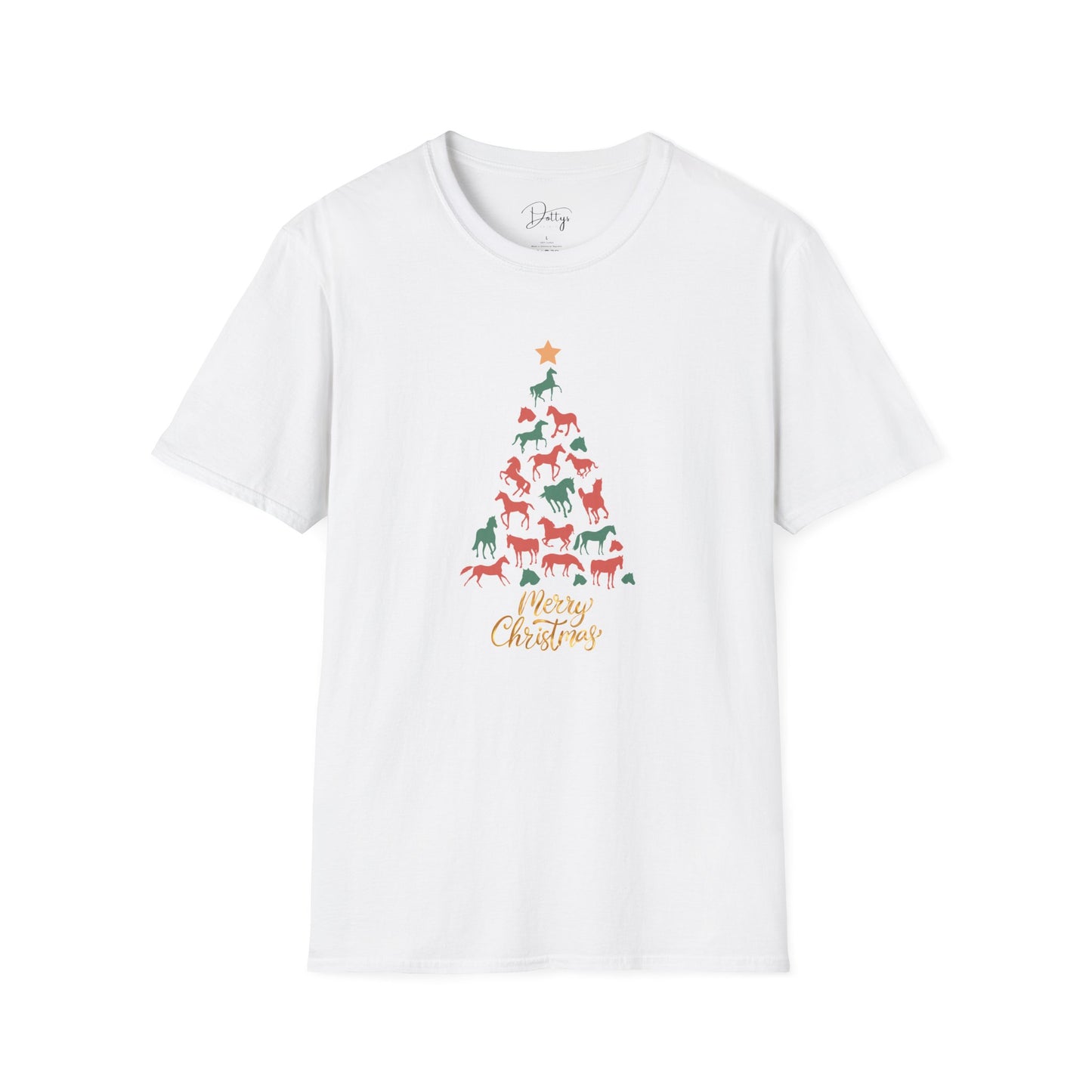 Horse Christmas Tree T-Shirt