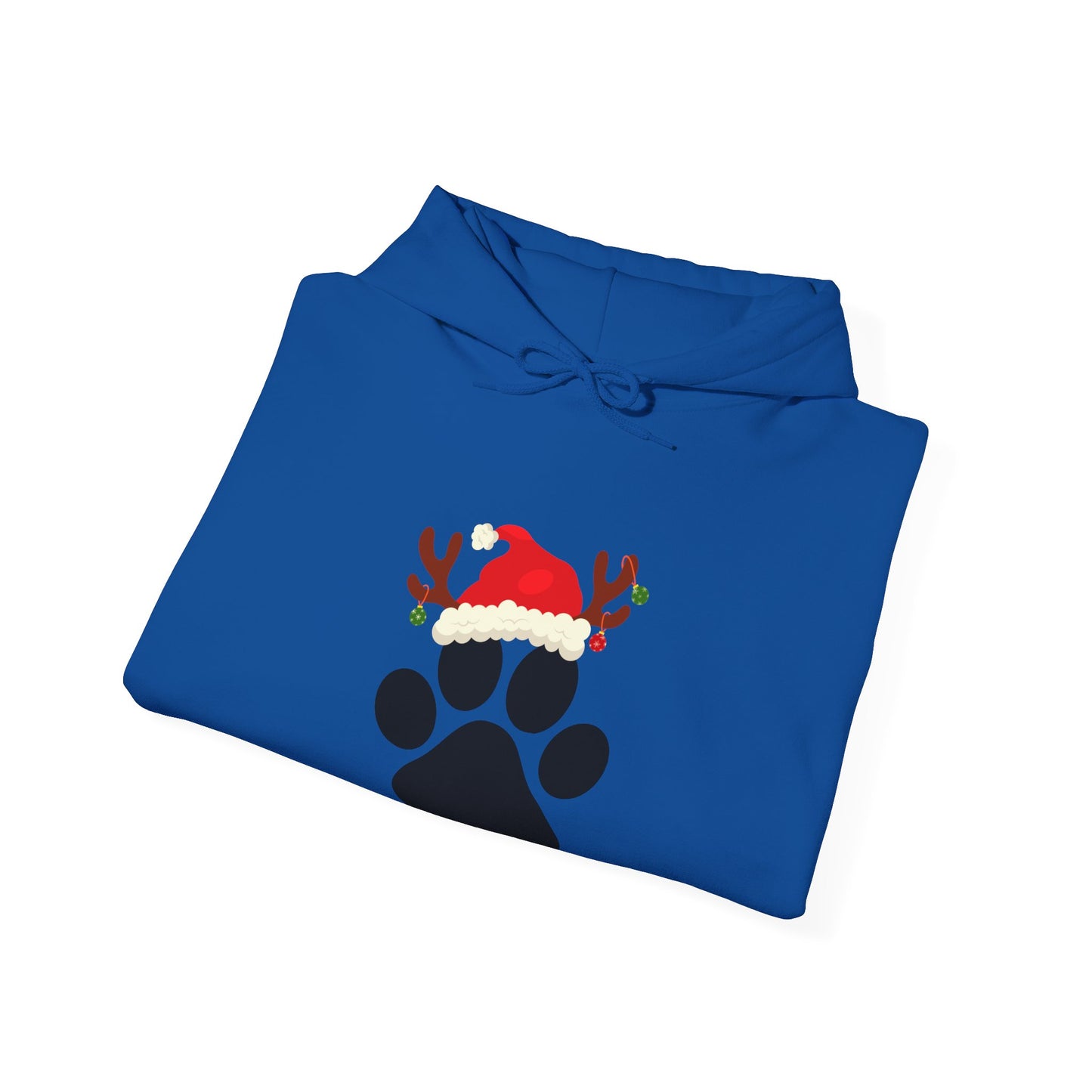 Christmas Paw Print Hoodie