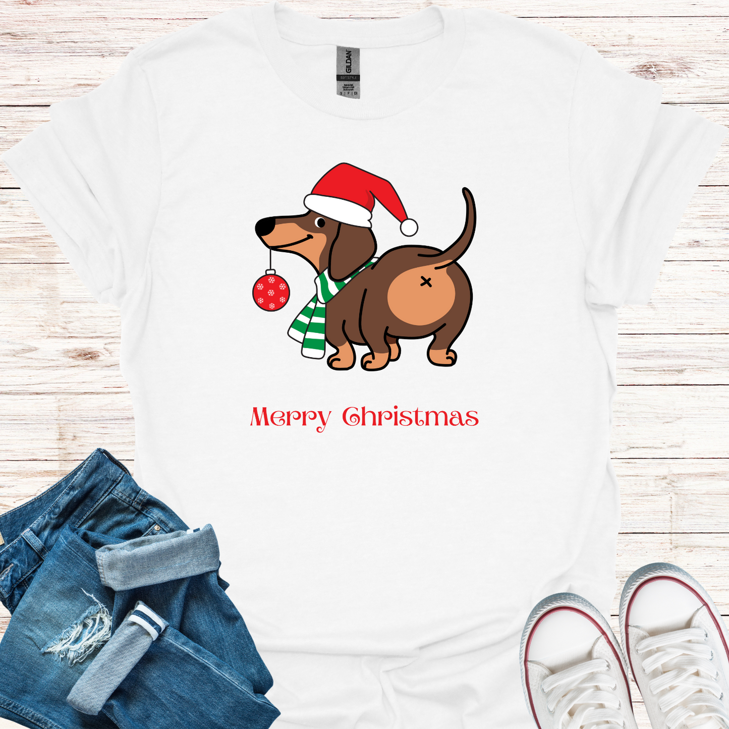 Funny Christmas Dog T-Shirt