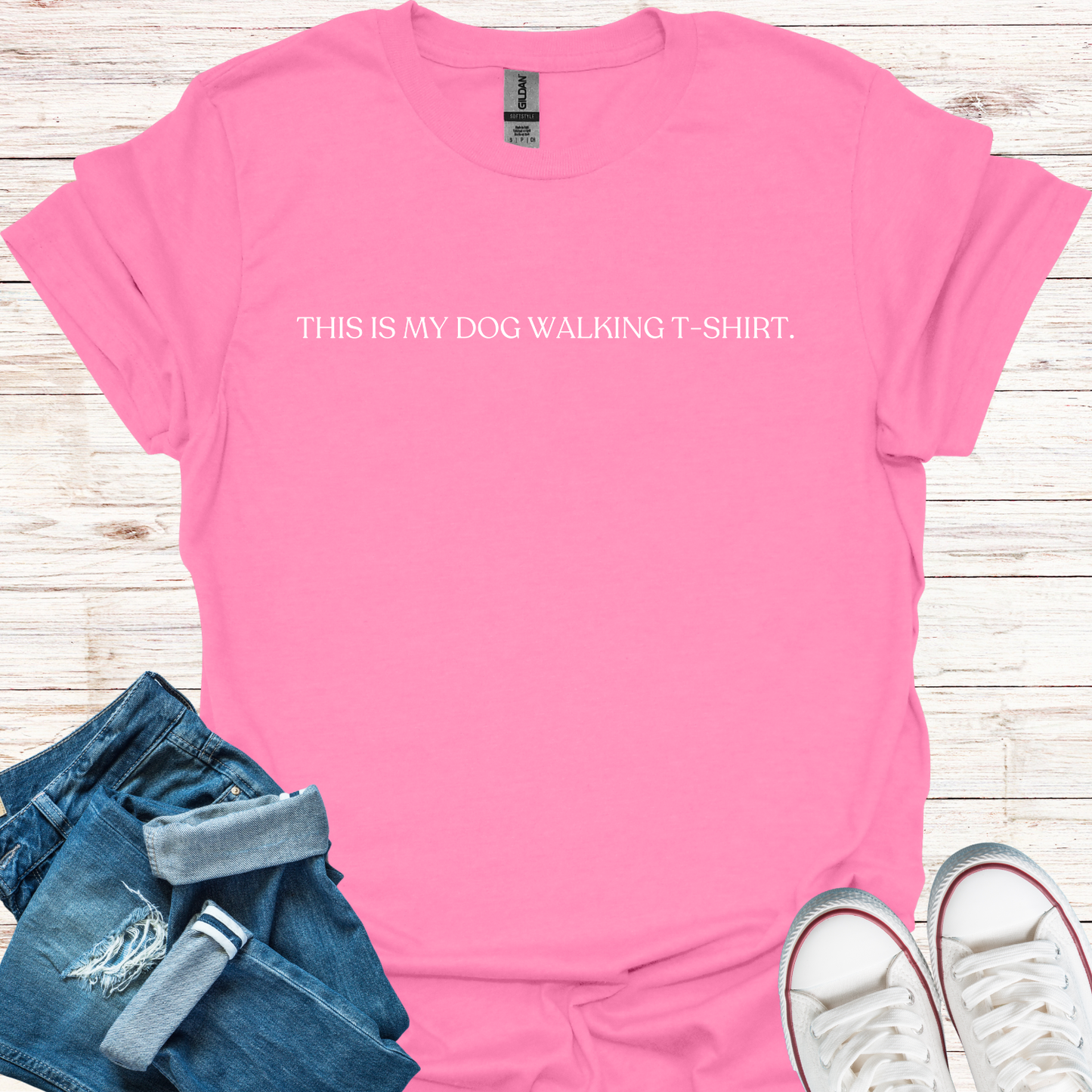 Simple Dog Walking T-Shirt