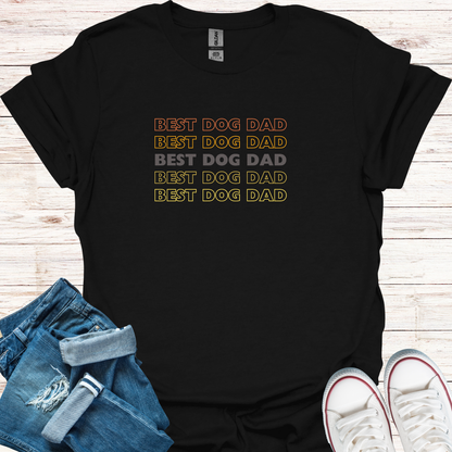 Fade In Best Dog Dad T-Shirt