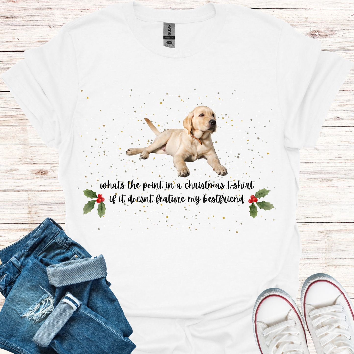 Yellow Labrador Puppy - Bestfriend Christmas T-Shirt