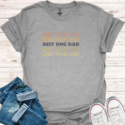 Fade In Best Dog Dad T-Shirt