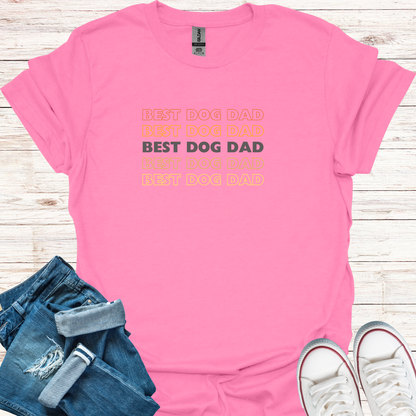 Fade In Best Dog Dad T-Shirt