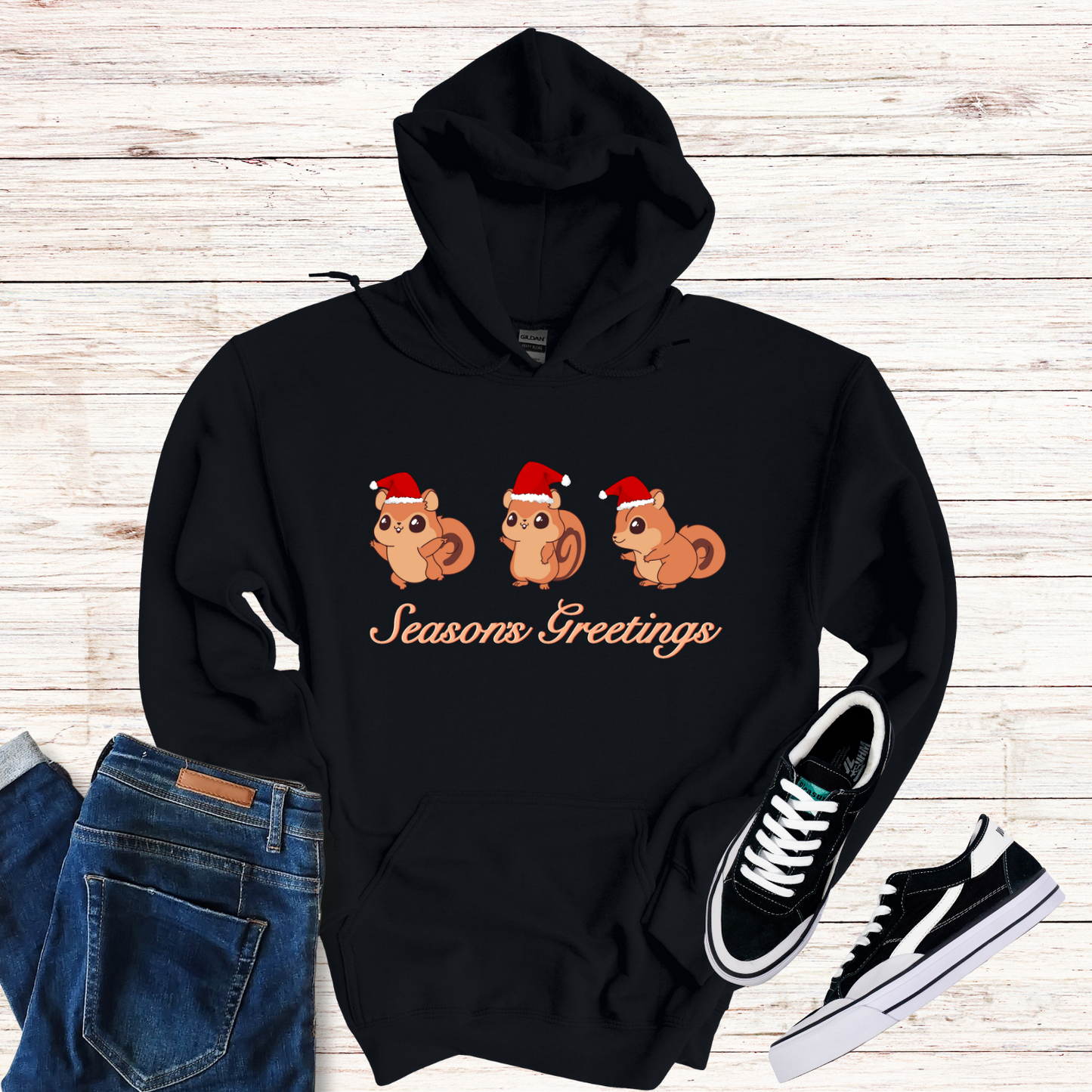 Christmas Chipmunks Hoodie