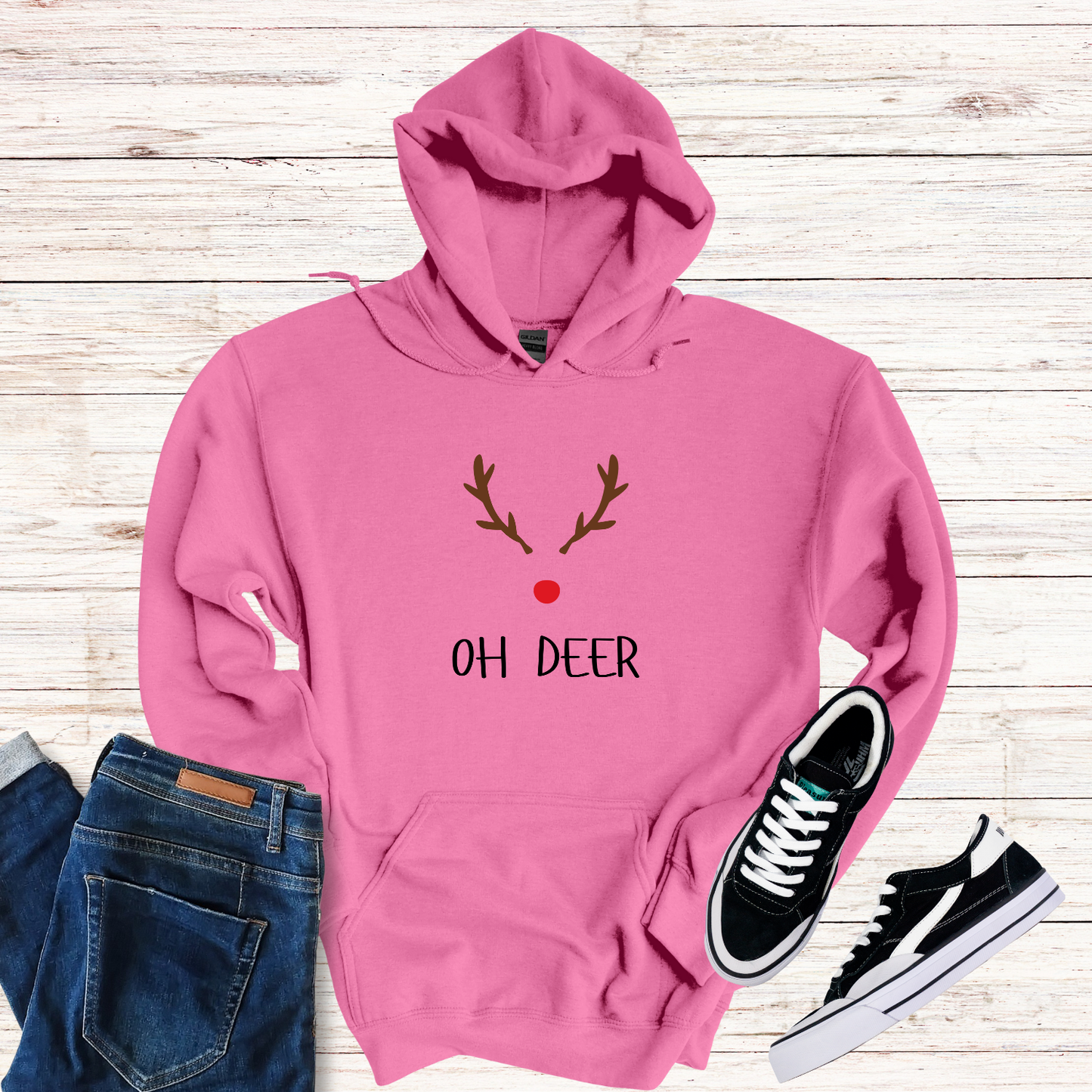 Oh Deer Christmas Hoodie