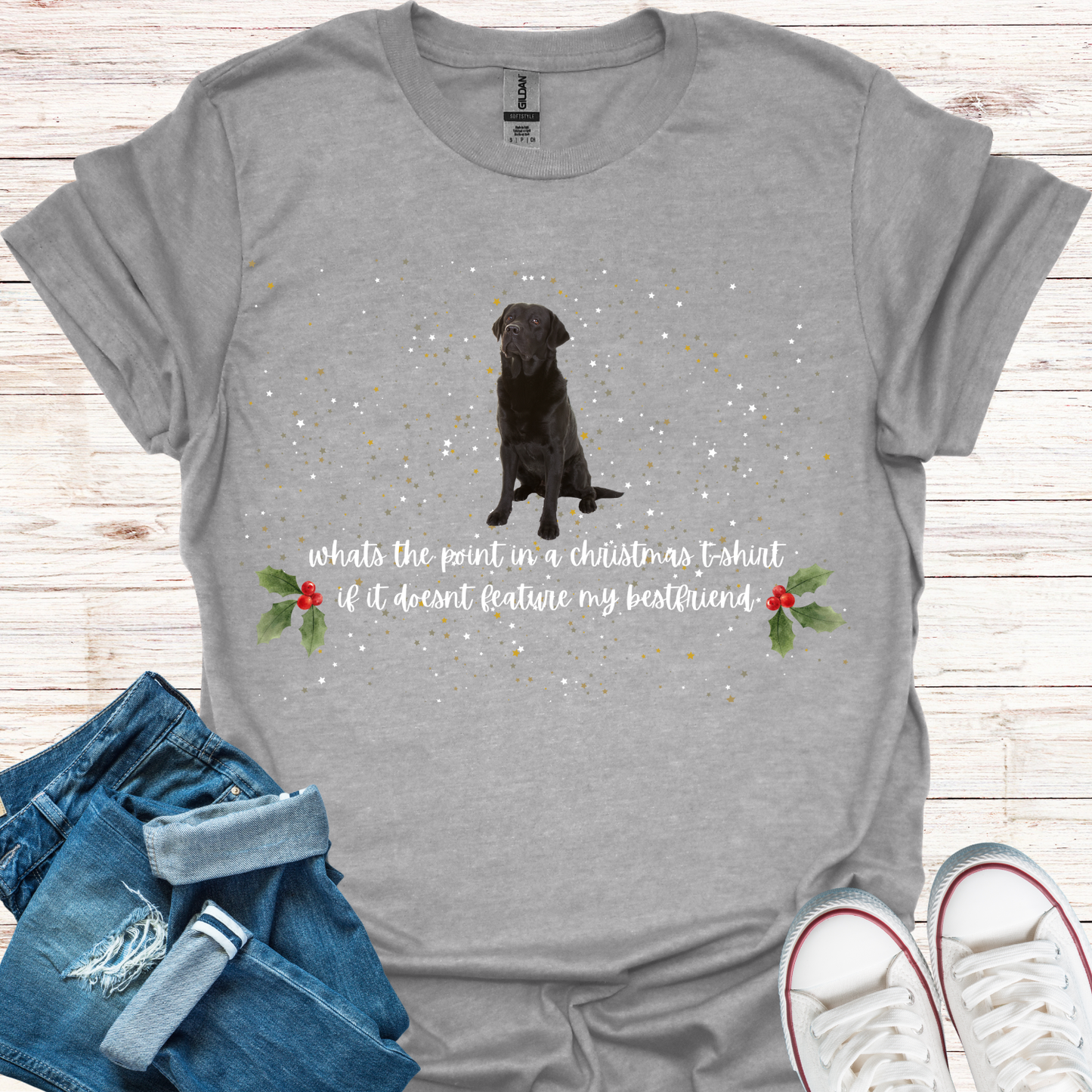 Black Labrador - Bestfriend Christmas T-Shirt