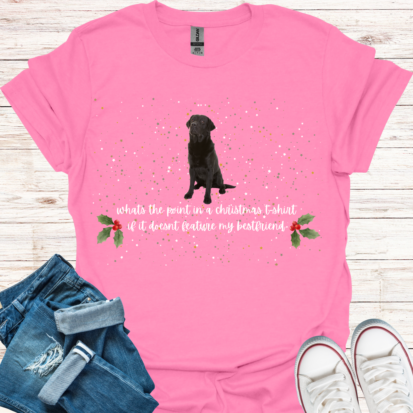 Black Labrador - Bestfriend Christmas T-Shirt