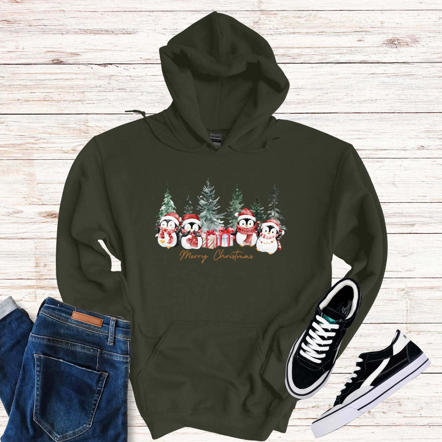 Christmas Penguin Hoodie