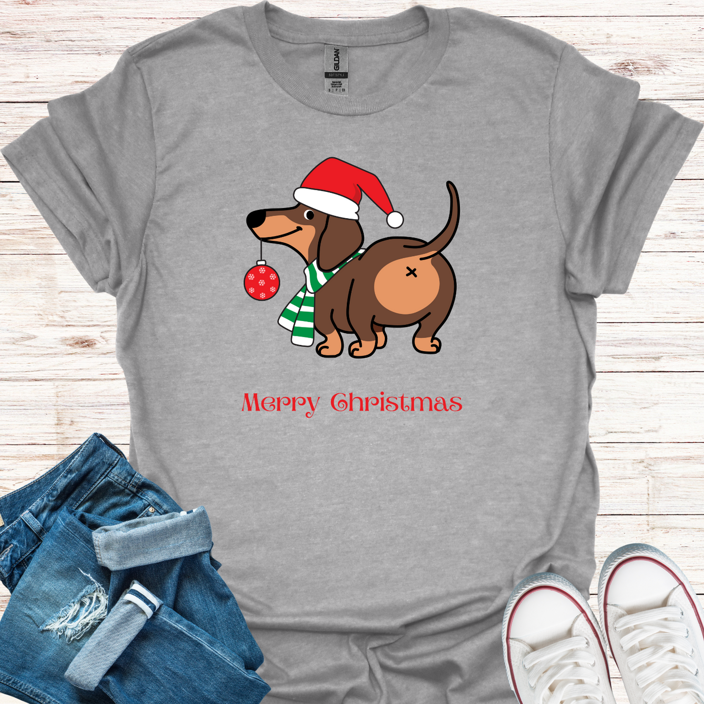 Funny Christmas Dog T-Shirt