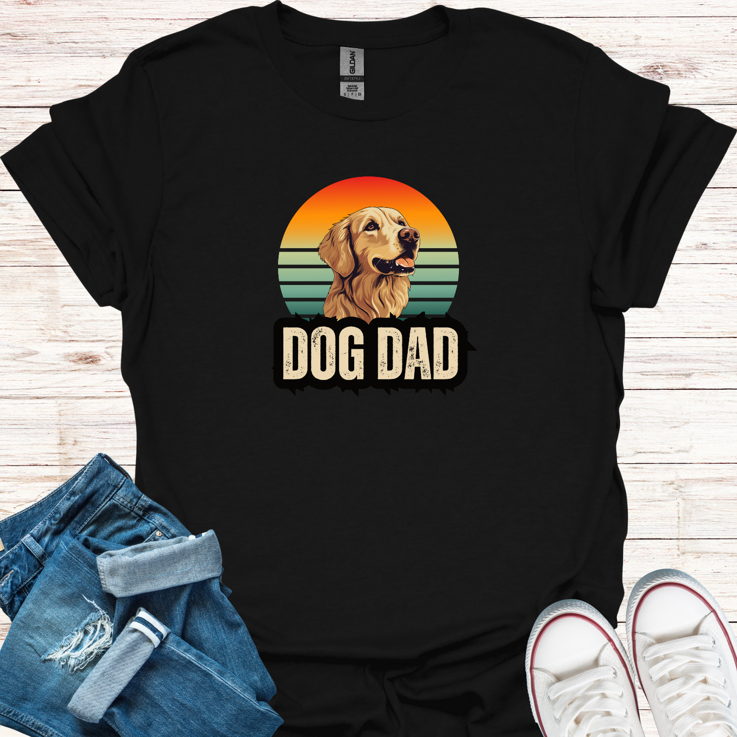 Dog Dad Retro T-Shirt