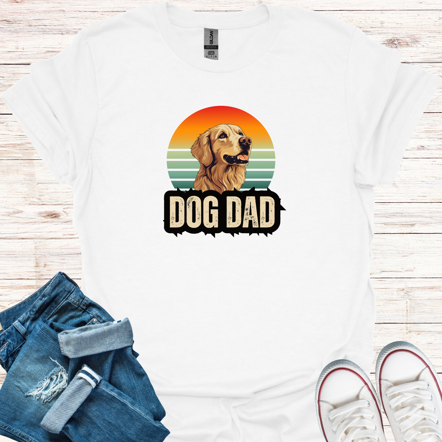 Dog Dad Retro T-Shirt