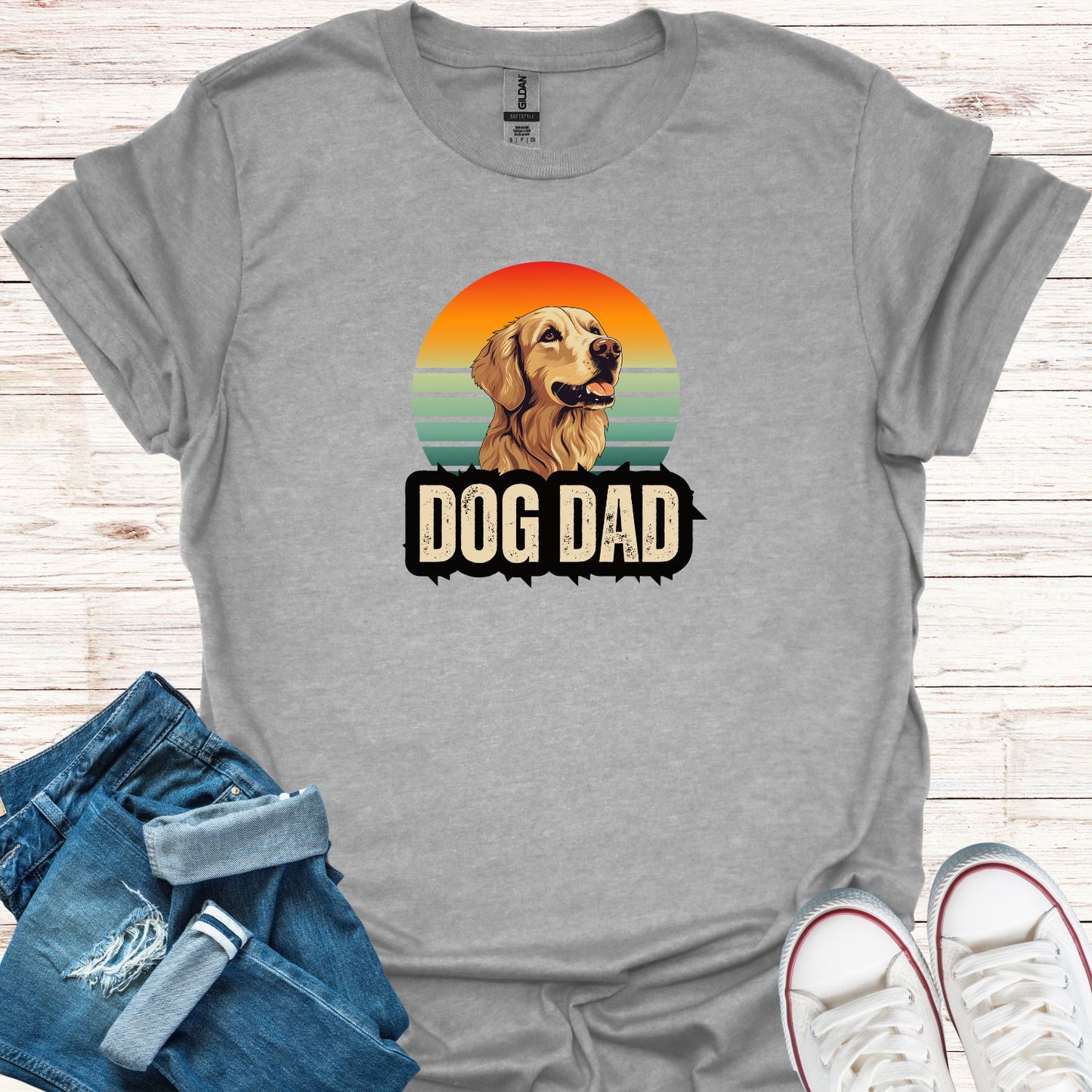 Dog Dad Retro T-Shirt