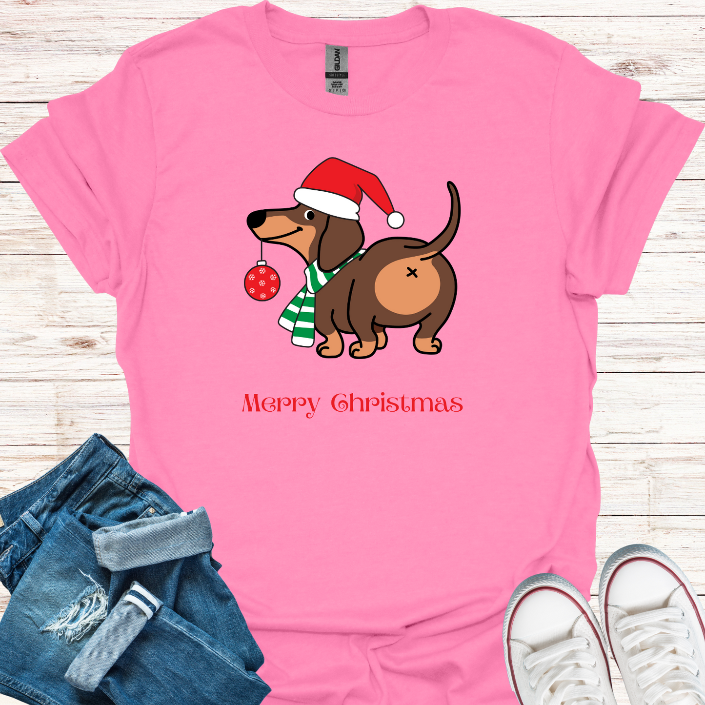 Funny Christmas Dog T-Shirt