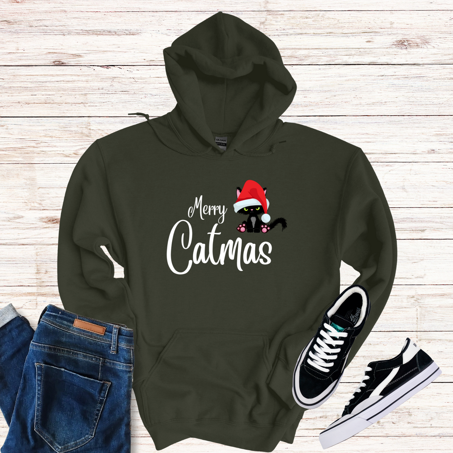 Merry Catmas Hoodie