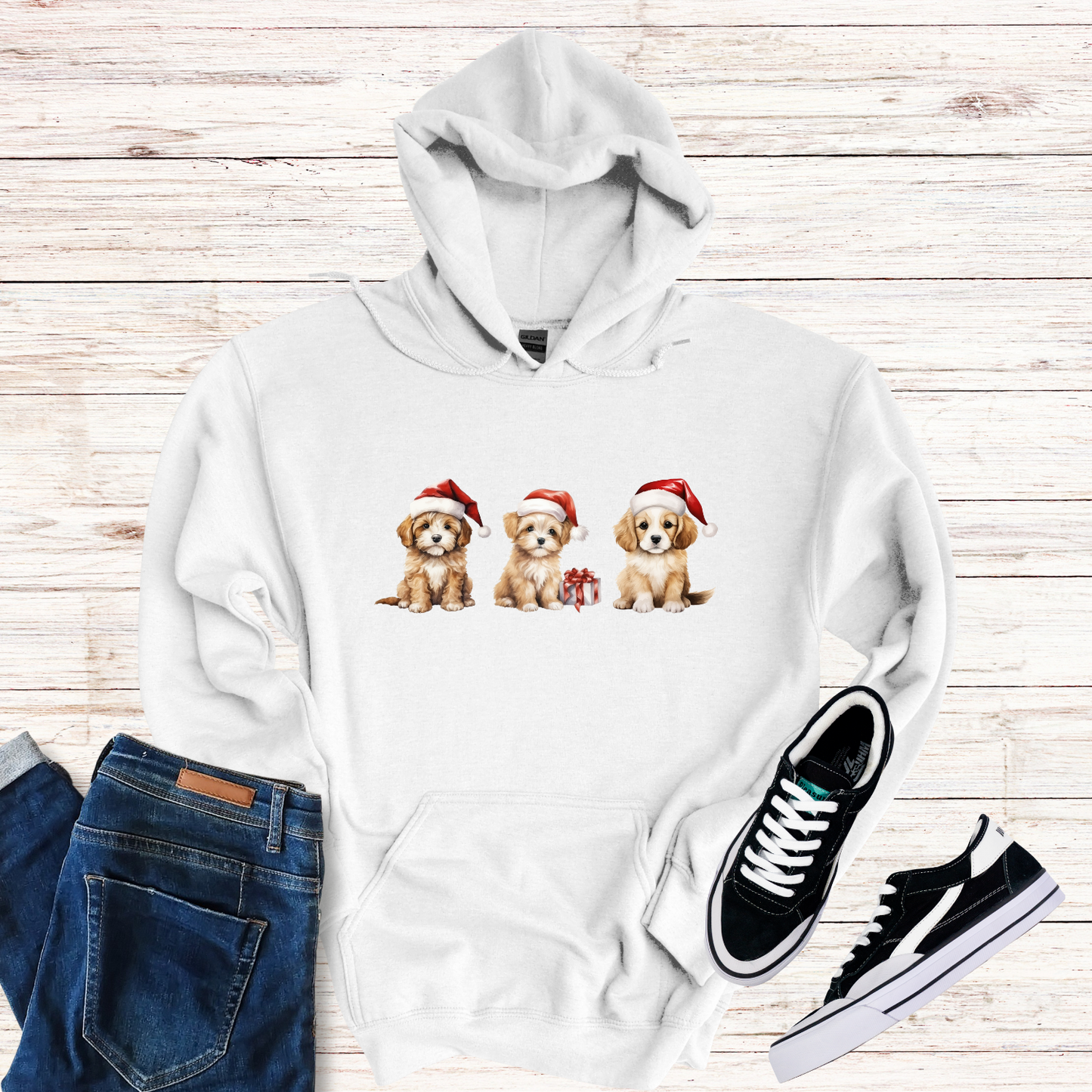 Christmas Puppies Hoodie