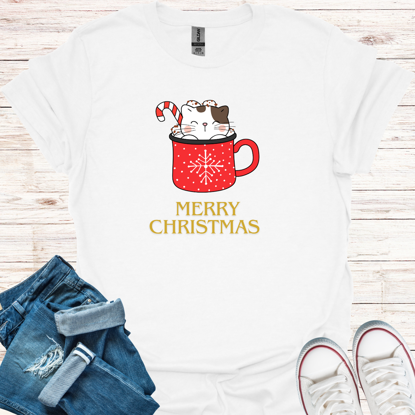 Festive Cat T-Shirt