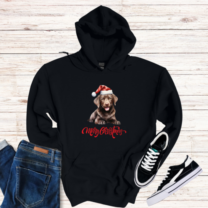 Chocolate Labrador Christmas Hoodie